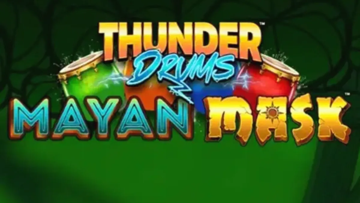 Suasana mistis kuil Mayan dalam slot Thunder Drums Mayan Mask